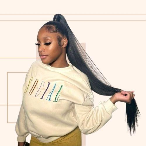 Straight High Ponytail