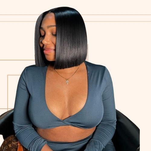 Blunt Bob Straight Hair