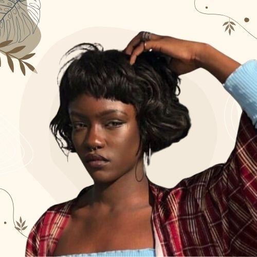 Wavy Bob with Micro Bangs