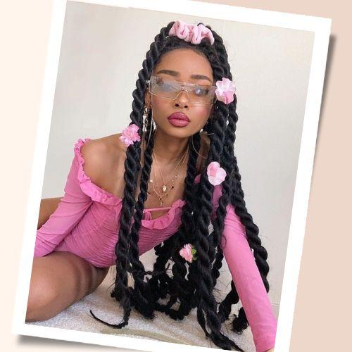 rope braid hair