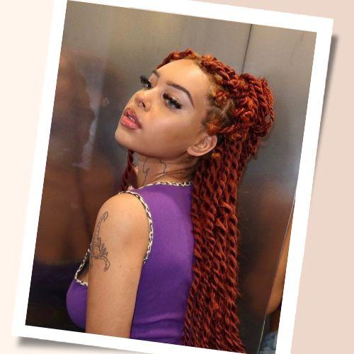 Half‑Up, Half‑Down Rope Twist Braids