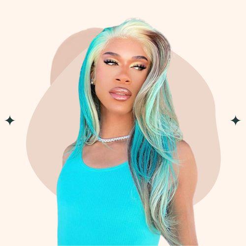 Blue Neapolitan Hair Twist