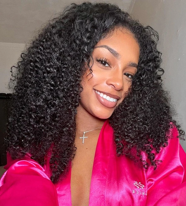 [$109=24"] 13x4 Pre-Everything Lace Frontal Wig Kinky Curly Wig With Bleached Invisible Knots 180% Density