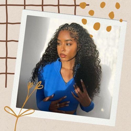 Curly Weave Hairstyles with Braids