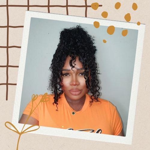 Curly Weave Bun Hairstyles