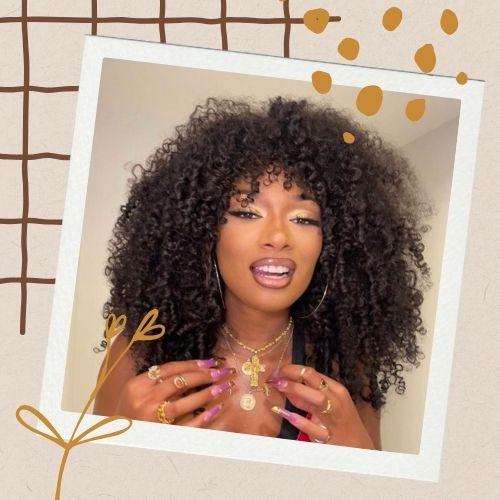 Curly Weave Hairstyles with Bangs