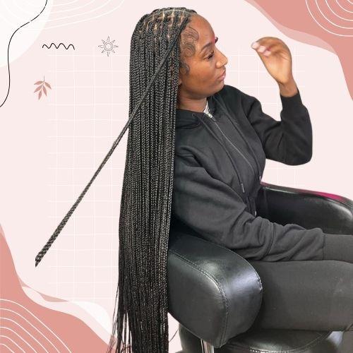 Waist-Length Box Braids