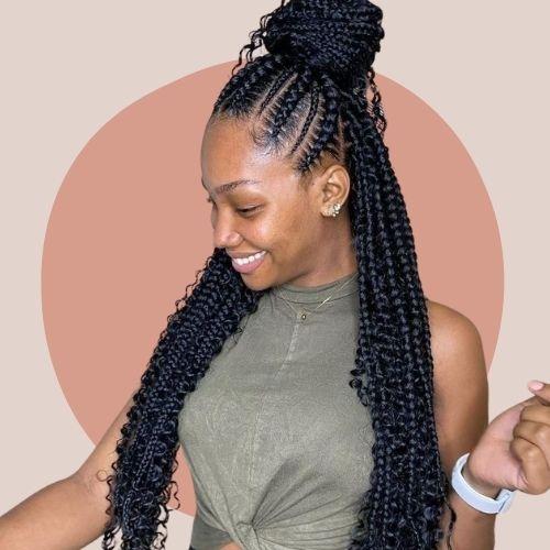 Braided Half Bun