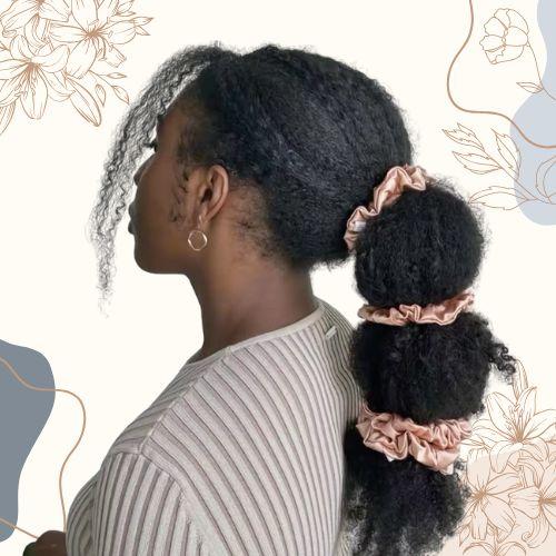 Curly Bubble Braids with Scrunchie