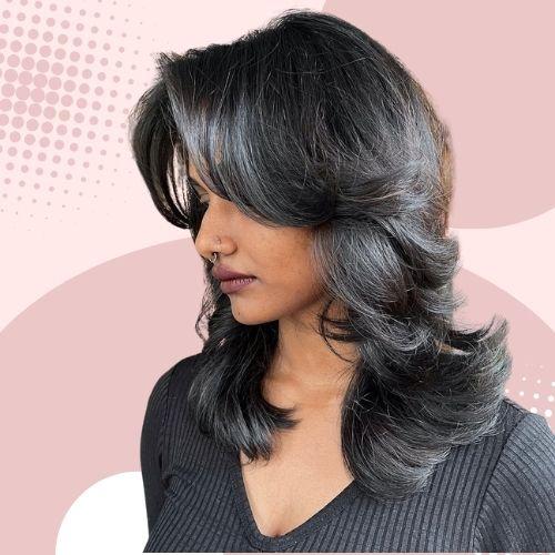 Curtain Bangs Wolf Cut