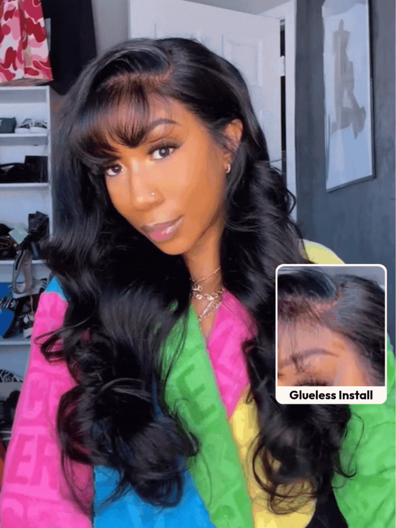 [Stylish Choice] UNice 13x4 Pre-Everything™ Side-Part Fluffy Loose Wave Wig With Wispy Air Bangs