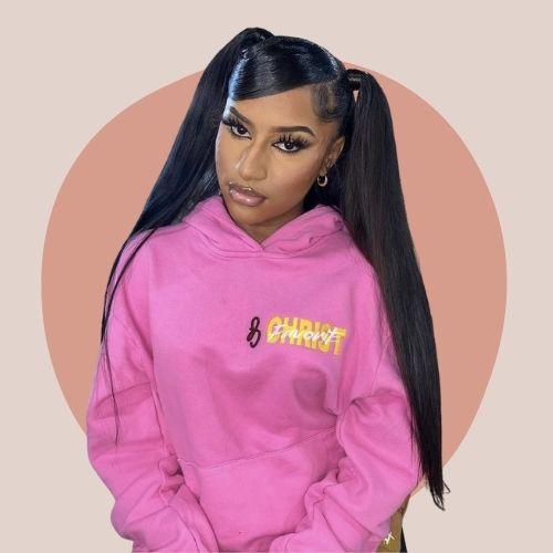 Double Frontal Ponytail​