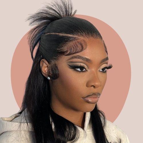 Half Up Half Down Frontal Ponytail​