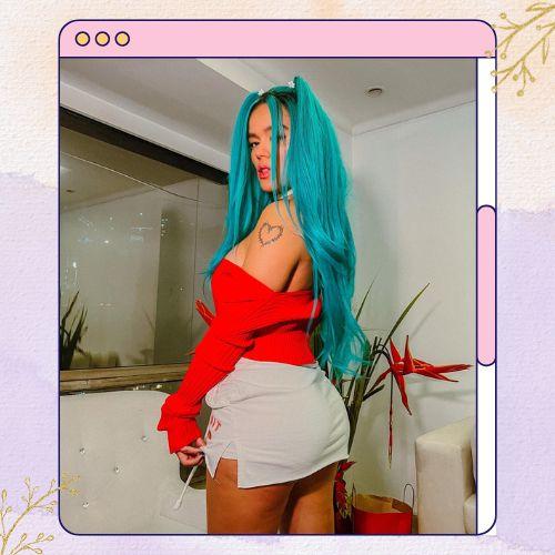 Karol G Blue Hair