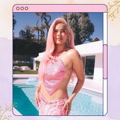 Karol G Pink Hair
