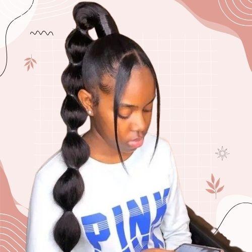 Bubble Braids with Bangs