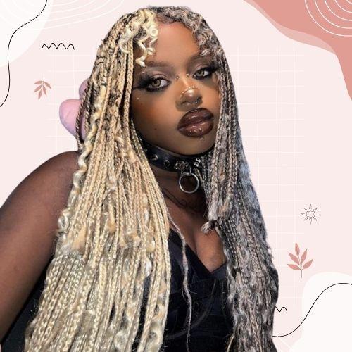Goddess Braids with Bangs