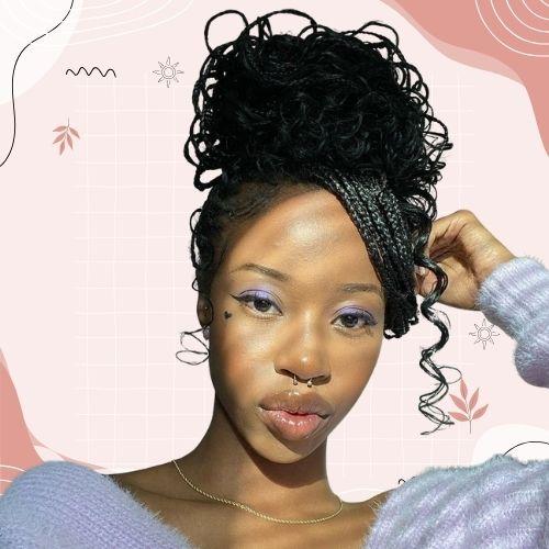 Updo Braids with Bangs