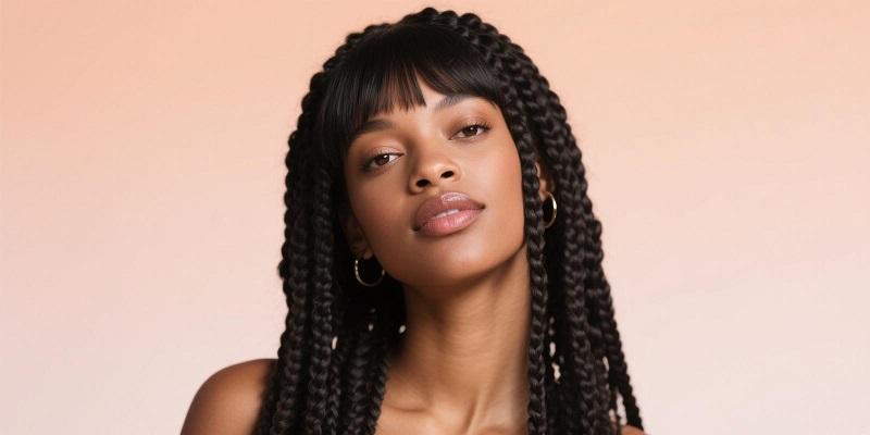 10 Gorgeous Braids with Bangs Styles to Try on Black Hair