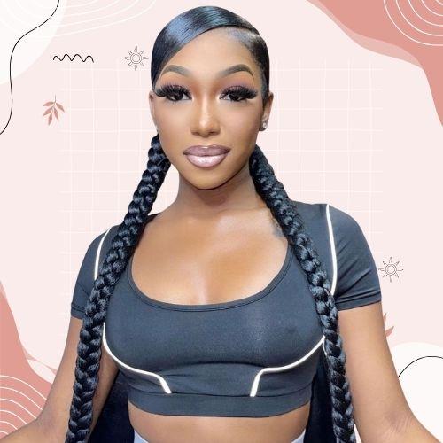 Two Braids with Bangs