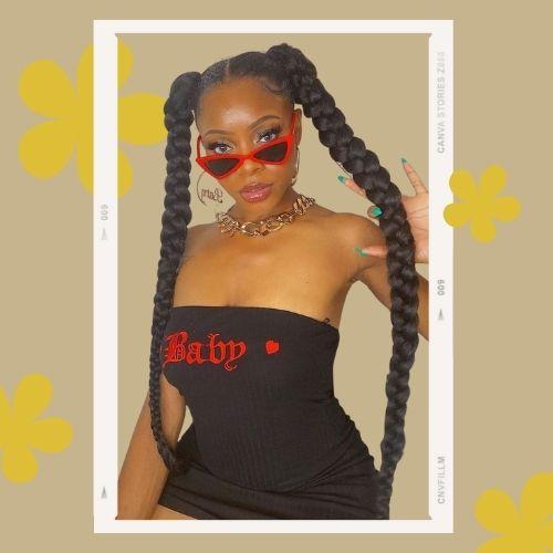 High Pigtail Braids