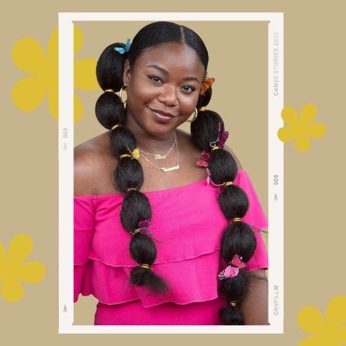 Pigtail Bubble Braids