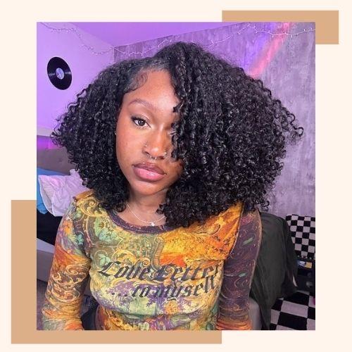 Spiral Curls on Short Hair