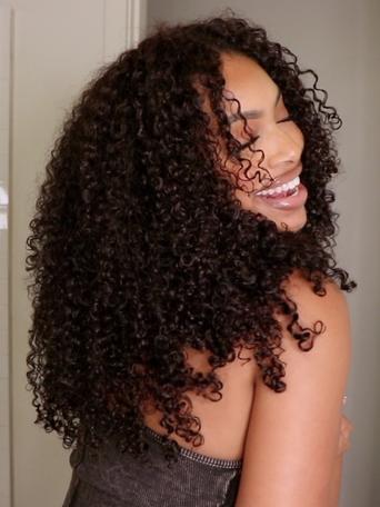 7x5 Bye-Bye Knots Wig 150% Density Natural Black Jerry Curly Drawstring Wig