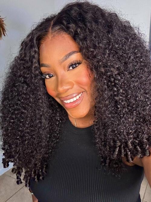 unice transparent lace wig worn by influencer @ieasha.no.curry