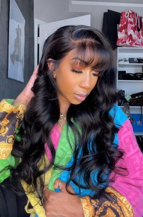 unice glueless lace front wig worn by @crownmecutie
