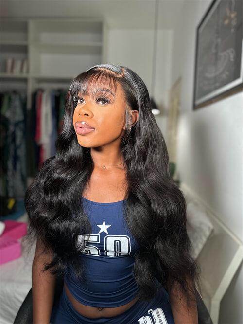 Side Part Long Wavy Hair