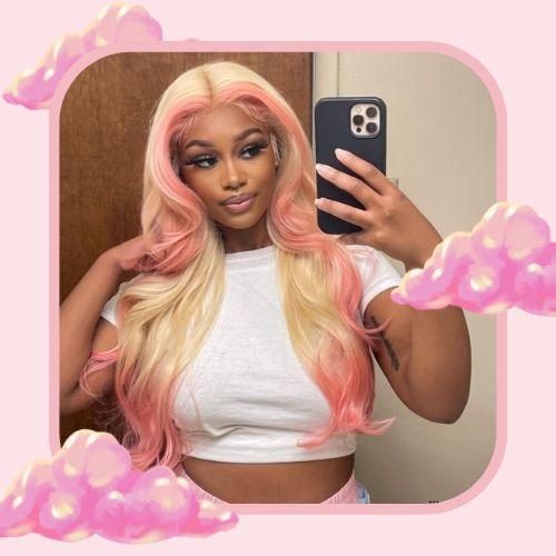 Blonde Hair With Pink Highlights
