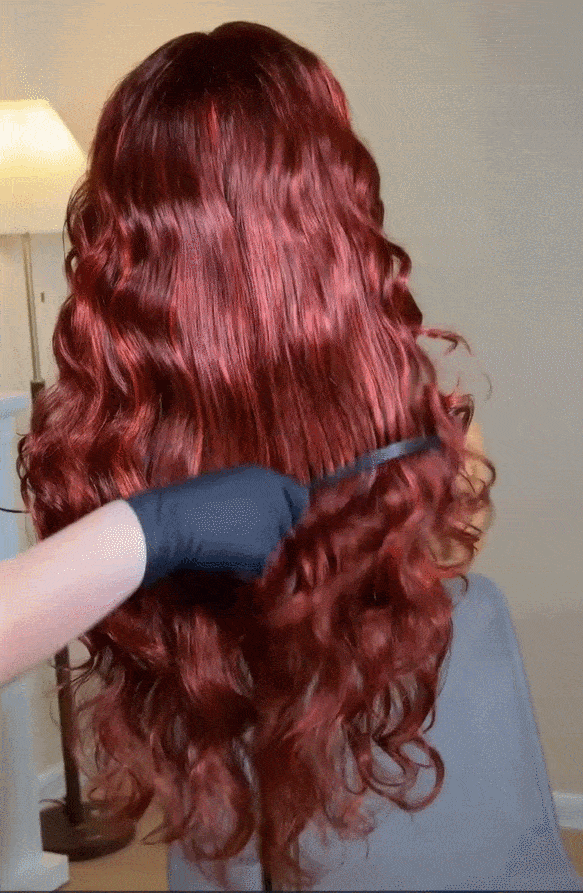 [Dropped $200] UNice Bye-Bye Knots 7x5 Lace Loose Wave Red Orange Highlights Wig with Face Framing Layers 150% Density
