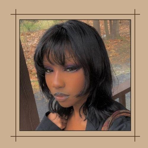 Short Wolf Cut with Bangs