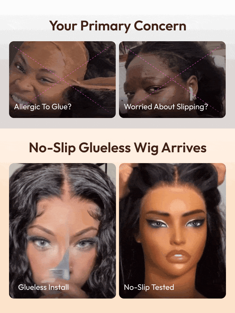 unice no slip wig