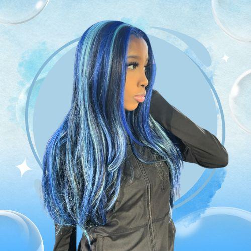 Blue Chunky Highlights