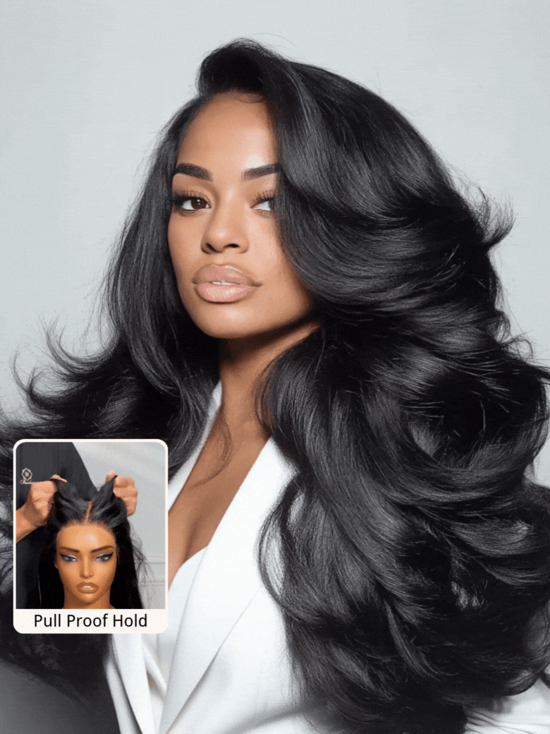 UNice 7x5 Bye-Bye Knots™ Wig Quick Glueless & HD Lace Wet & Wavy Water Wave Invisible Knots With Invisi Drawstring With Baby Hair
