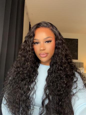 UNice 13x4 HD Lace Frontal Raw Human Hair Water Wave 200% Density Wig