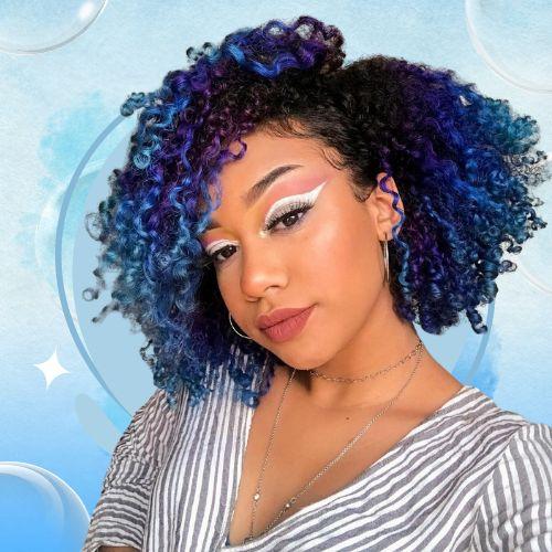 Blue and Purple Highlights