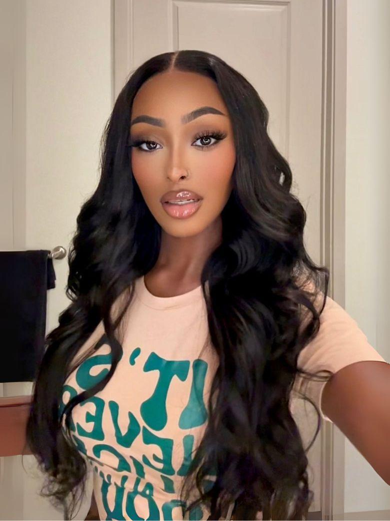 UNice 13x4 HD Lace Frontal Raw Human Hair Body Wave 200% Density Wig