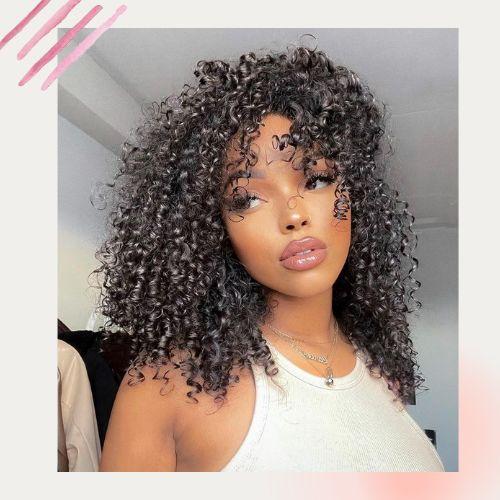 afro corkscrew curls