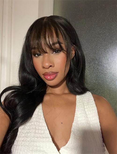 wig with bangs