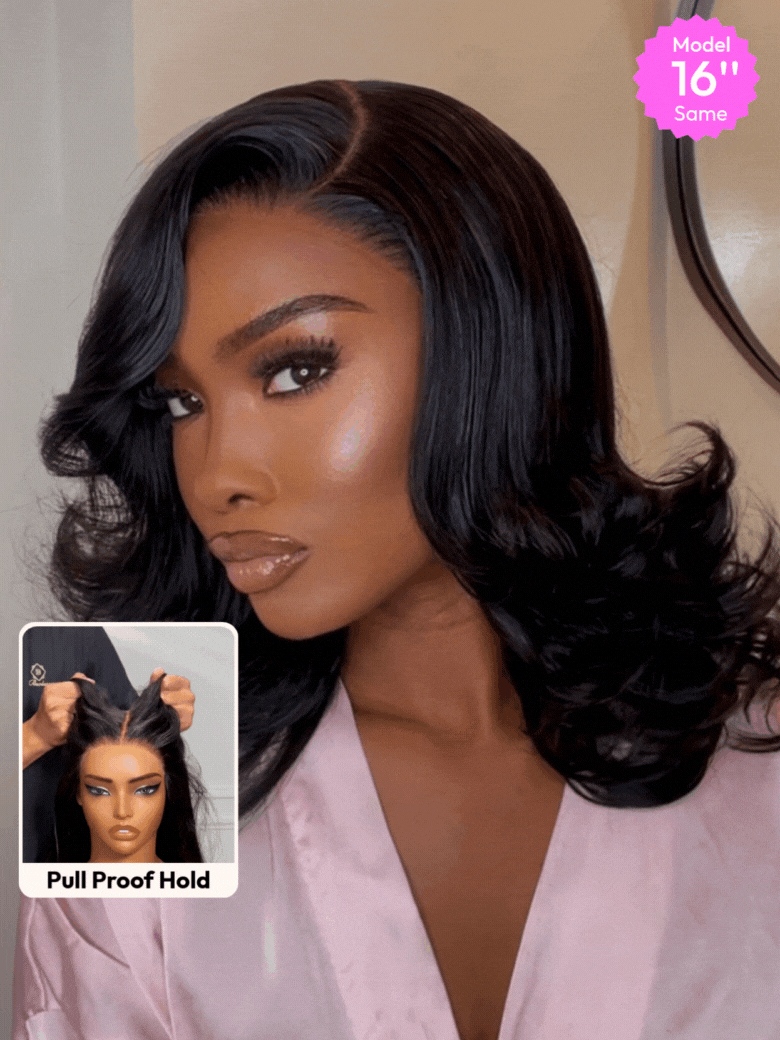 UNice 7x5 Bye-Bye Knots™ Wig Quick Glueless & HD Lace Wet & Wavy Water Wave Invisible Knots With Invisi Drawstring With Baby Hair