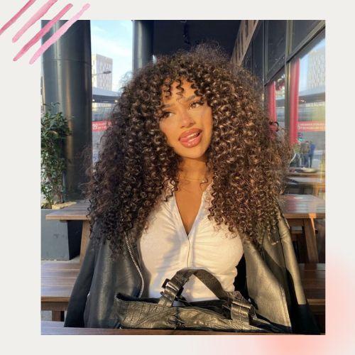 loose corkscrew curls