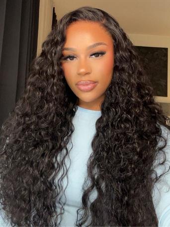 UNice 13x4 HD Lace Frontal Raw Human Hair Water Wave 200% Density Wig