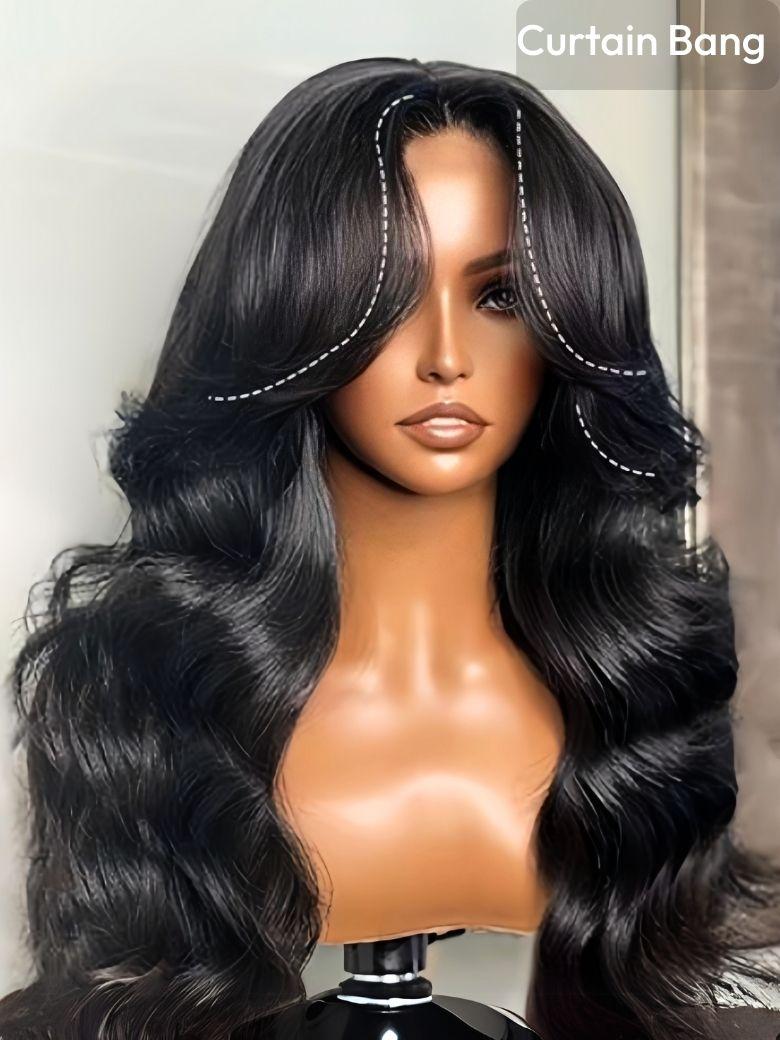 UNice 13x4 Pre-Everything™ Transparent Lace Front 3D Body Wave Wig Real Ear To Ear With Invisi Drawstring Wig Lace Fit Better
