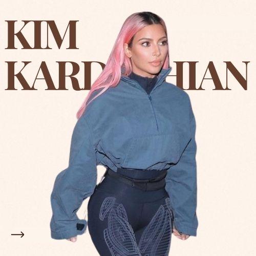kim kardashian pink hair