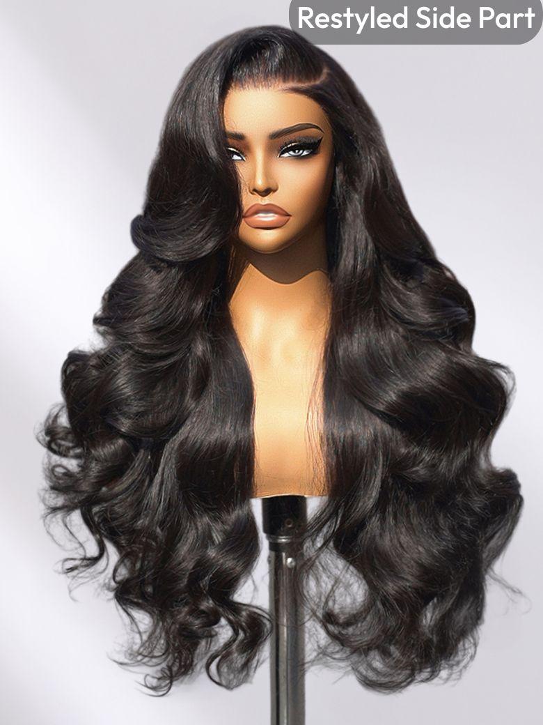 UNice 13x4 Pre-Everything™ Transparent Lace Front 3D Body Wave Wig Real Ear To Ear With Invisi Drawstring Wig Lace Fit Better