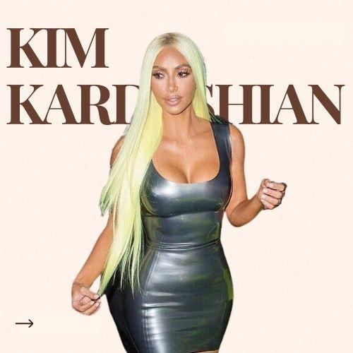 Kim Kardashian Green Hair