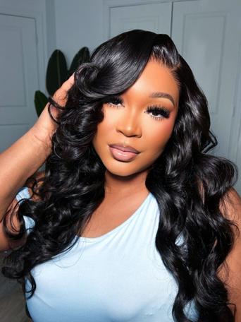 UNice 13x4 Pre-Everything™ Wig With Loose Wave Face-Framing Layers And Side-Swept Bangs With Drawstring